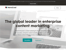 Tablet Screenshot of newscred.com